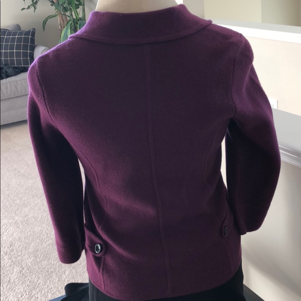 plum wool jacket - Picture 5 of 7